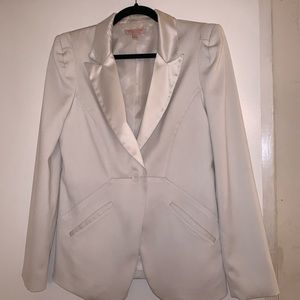 Casual couture white blazer